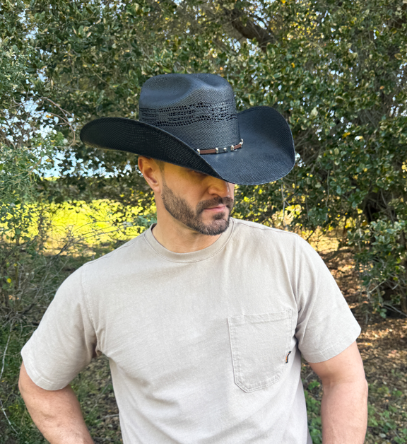 American Hat Makers – Engroshandel Cowboyhat - Unisex – Bangora stråhat i westernstil - Montana-model10