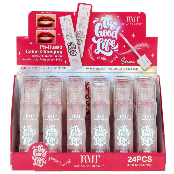 Diacly - Wholesale Lip Gloss - 24pk Pastel Glitter Magic Lip Oil