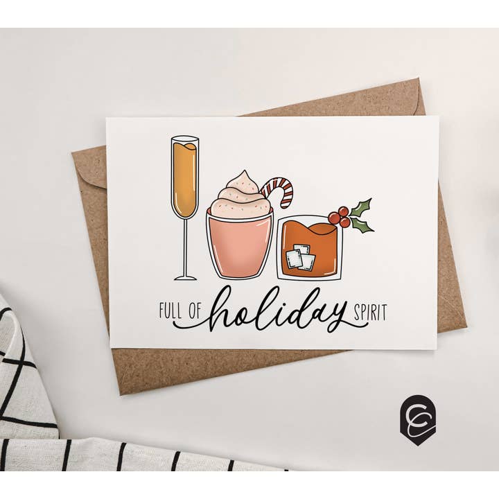 Cartão de Natal Cheers por atacado de Curiously Cursive