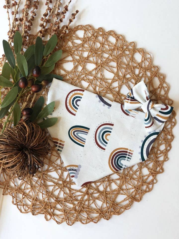 The Boho Rainbow Bandana for wholesale by Jude+Rémy - Pup Threads