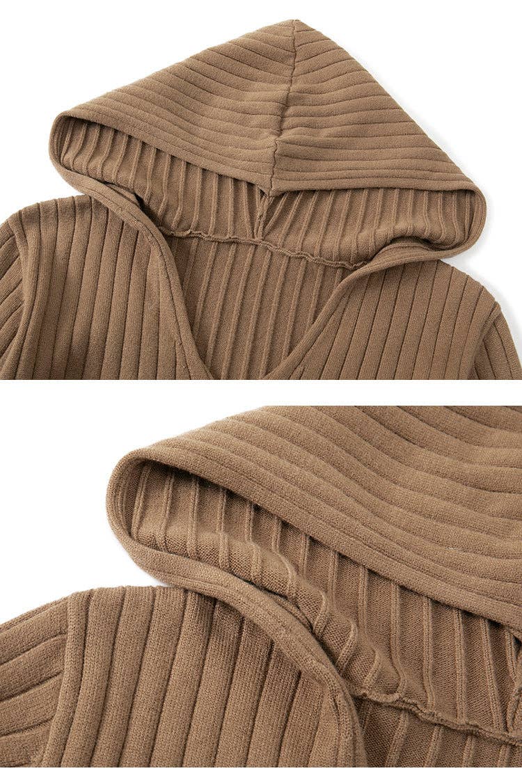 Marayn - Wholesale Dress - Women's - Korean Chic Oversized Hoodie Dress Knit Comfort5