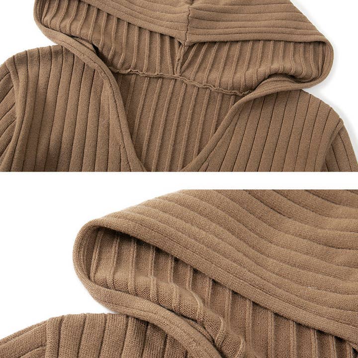 Marayn - Wholesale Dress - Women's - Korean Chic Oversized Hoodie Dress Knit Comfort5