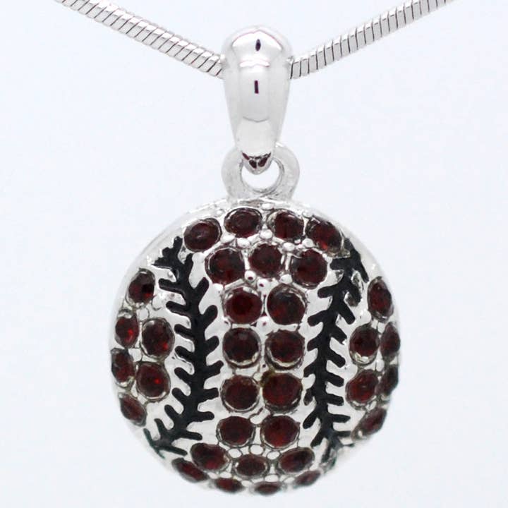 Fan Star Jewelry - Wholesale Pendant/Charm Necklace - Baseball/Softball Crystal Ball Necklace14