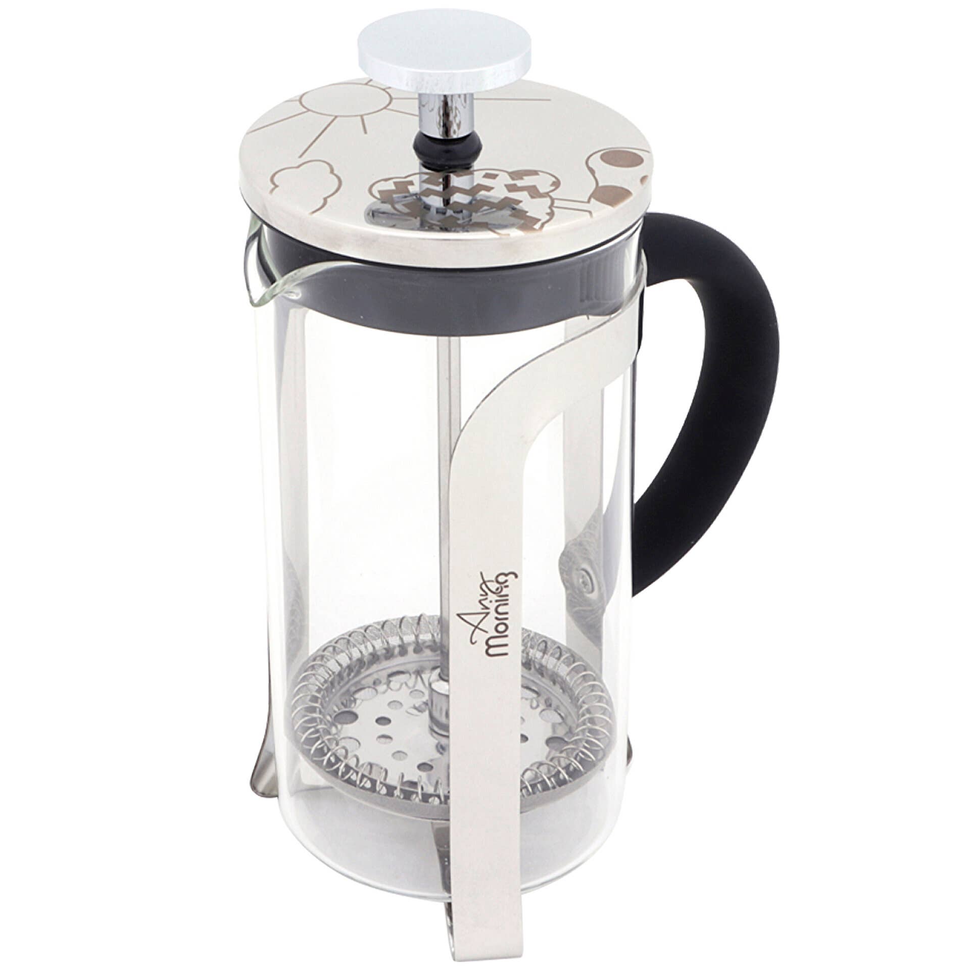 Biggbrands - Vendita all'ingrosso Caffettiere French press - Pressa francese Any Morning in acciaio inossidabile per caffè e tè0