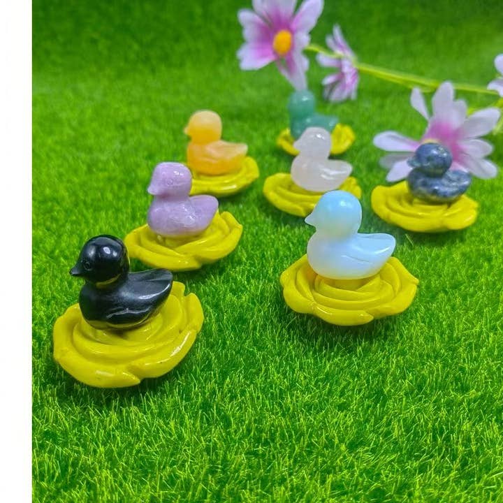 7 Stenandefigurer på blomsterbase | Hjemmedekoration for engroshandel hos Crystal Deal· Wholesale