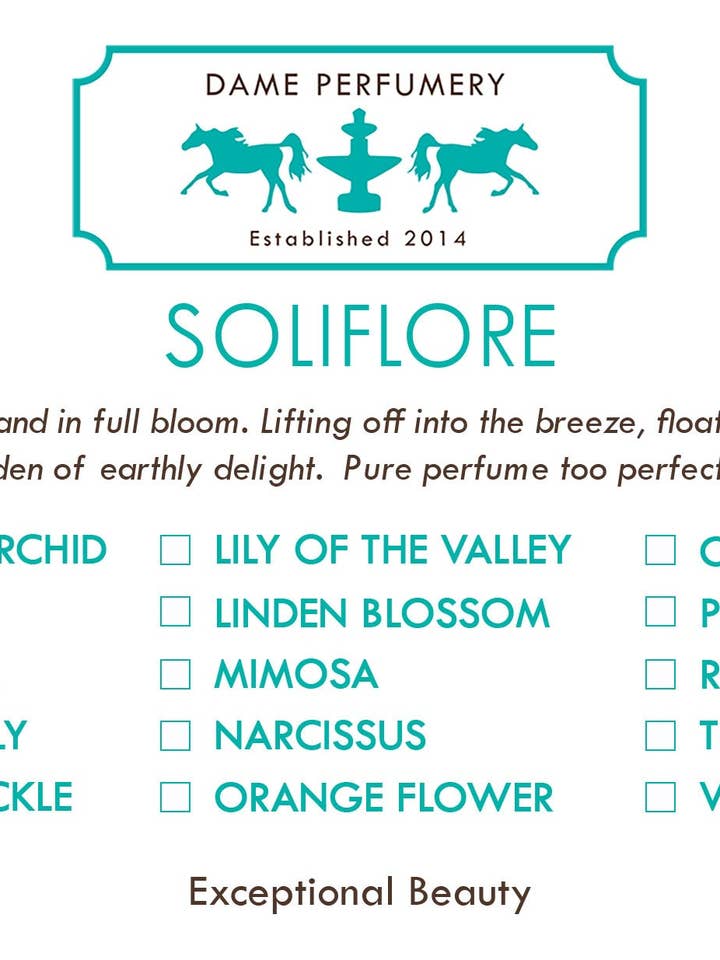 Eau de toilette SOLIFLORE Honeysuckle en flacon vaporisateur 100 ml/3,3 fl oz pour la vente par Dame Perfumery