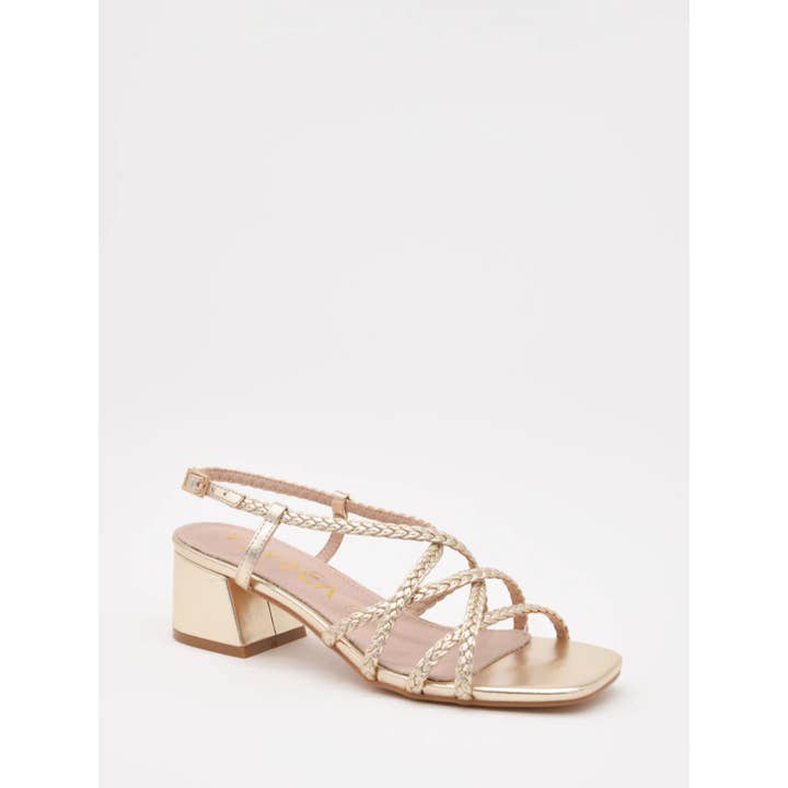 Geflochtener Sandale mit Blockabsatz für den Großhandel von Azarey