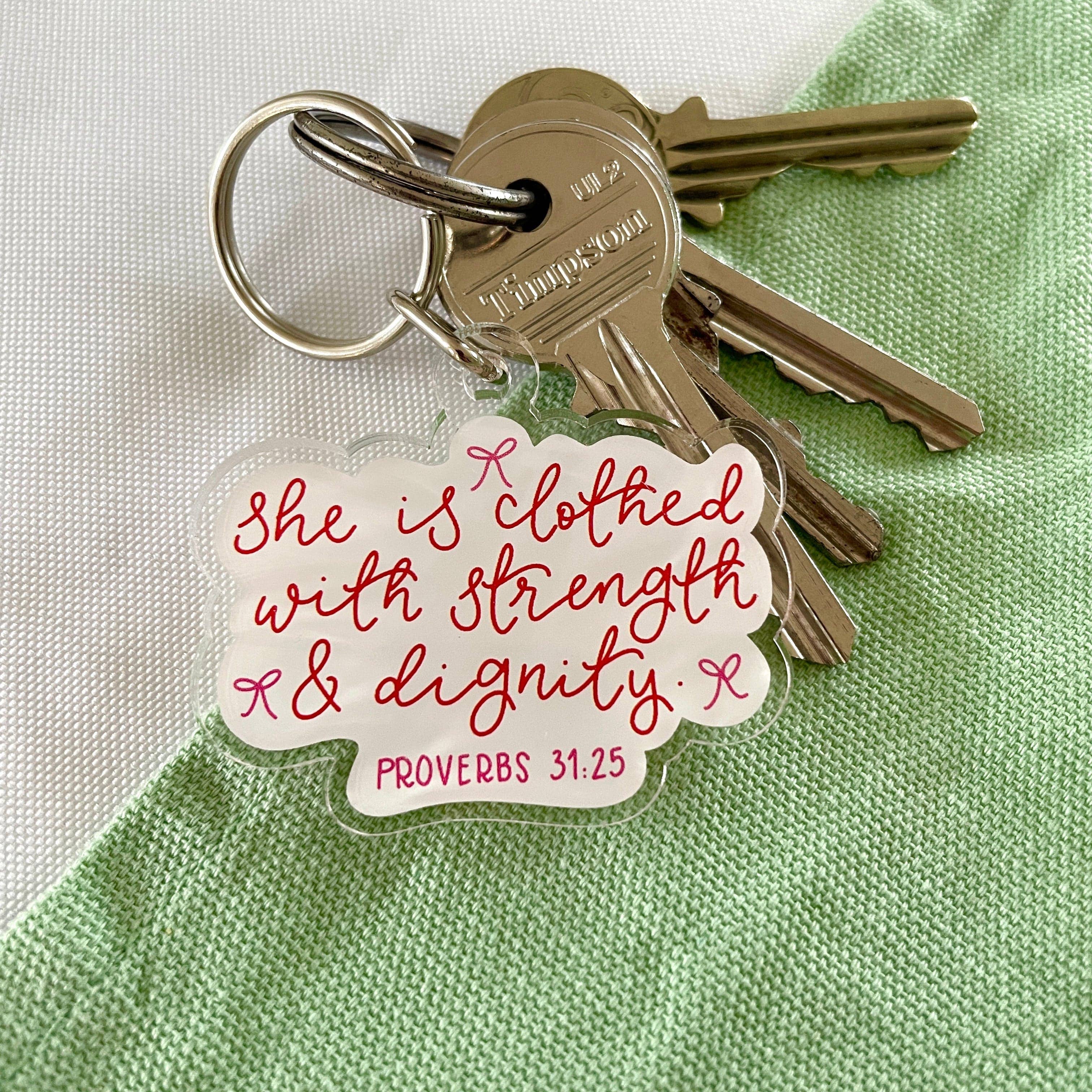 And Hope Designs - Cards, Stickers & Stationery - Wholesale Keychain - Women's - Christian keyring - Proverbs 31:250