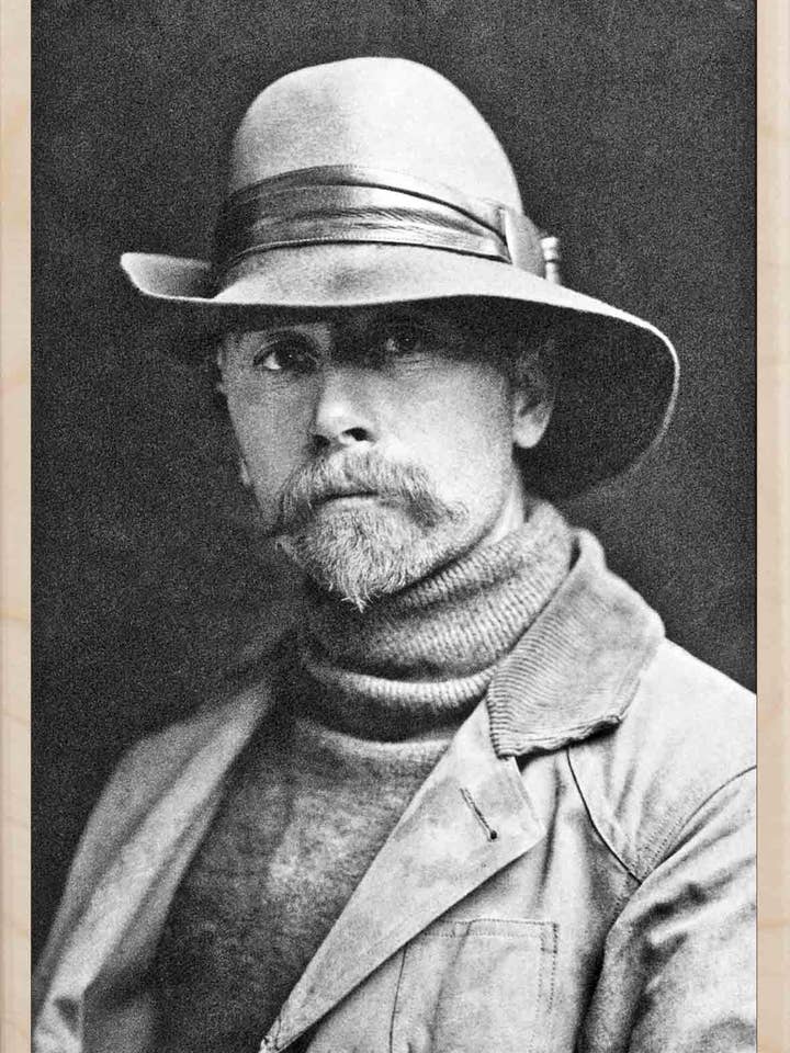 Edward S Curtis - Wooden postcard, wooden magnet for wholesale by THE WOODEN POSTCARD COMPANY