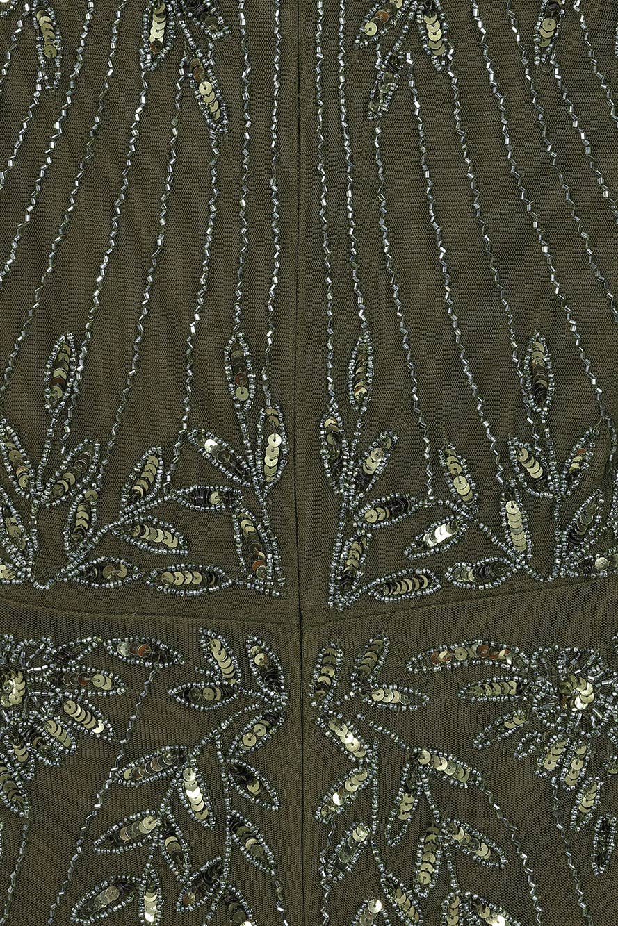 Jora Olive Embellished Maxi Dress for wholesale on Faire9