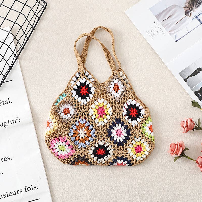 Funkyrel® Atzbranding Limited - Wholesale Tote Bag - Women's - Bohemian Crochet Bag - Exquisite Handbag1