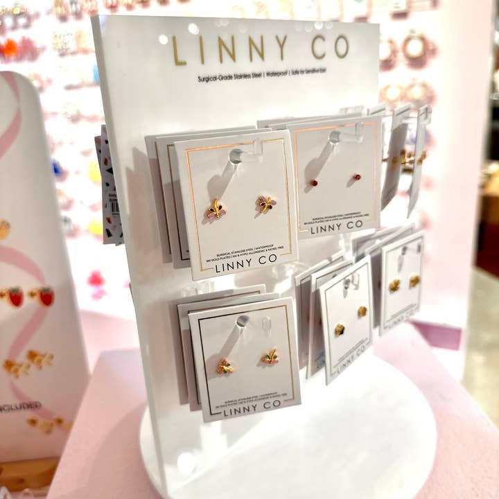 LINNY CO - Wholesale Jewelry Stand & Display - Screwback Stud Display - $35