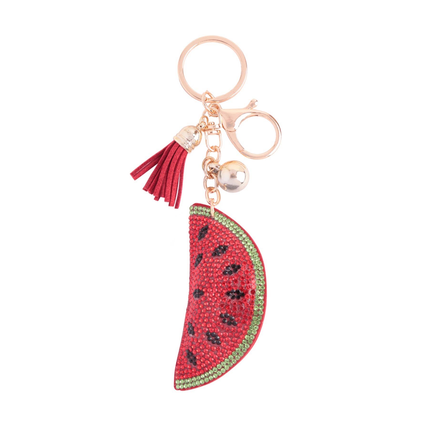 MYS Wholesale Inc - Wholesale Keychain - Women's - Fruity Designed Rhinestone Tassel Keychain2