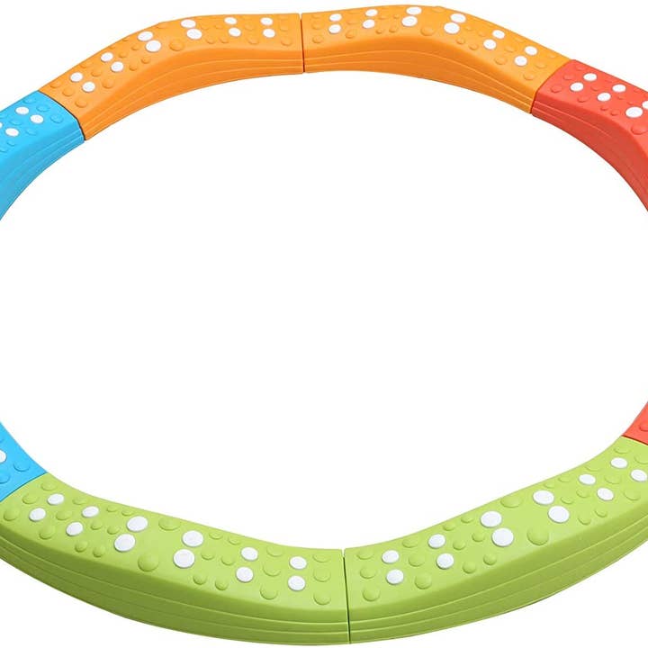 Special Supplies - Wholesale Sporting Game - Kids & Baby - Colored Wavy Circle Balance Beams Stepping Stones for Kids, 8 Pc. Set6