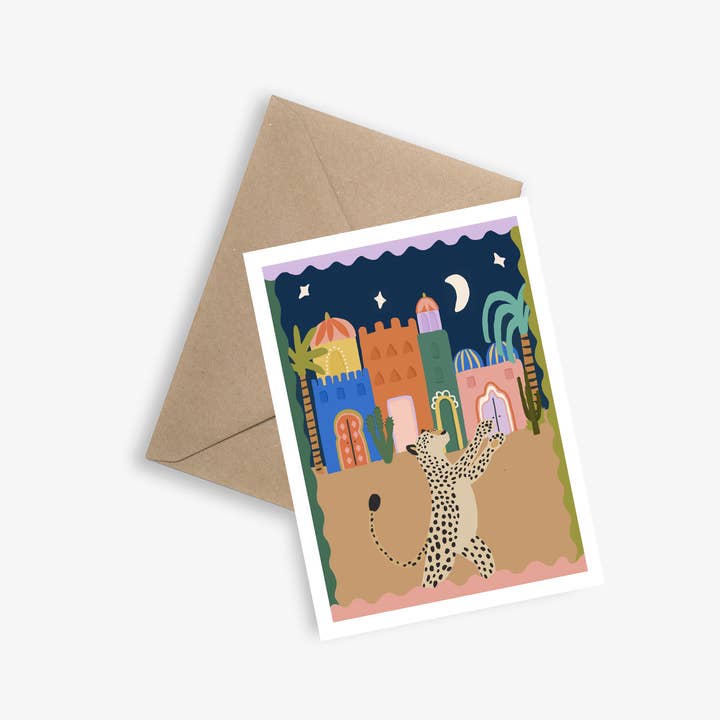 Carte et Affiche simple - Nuit d'orient pour la vente par LE PAPIER GRAPHIQUE