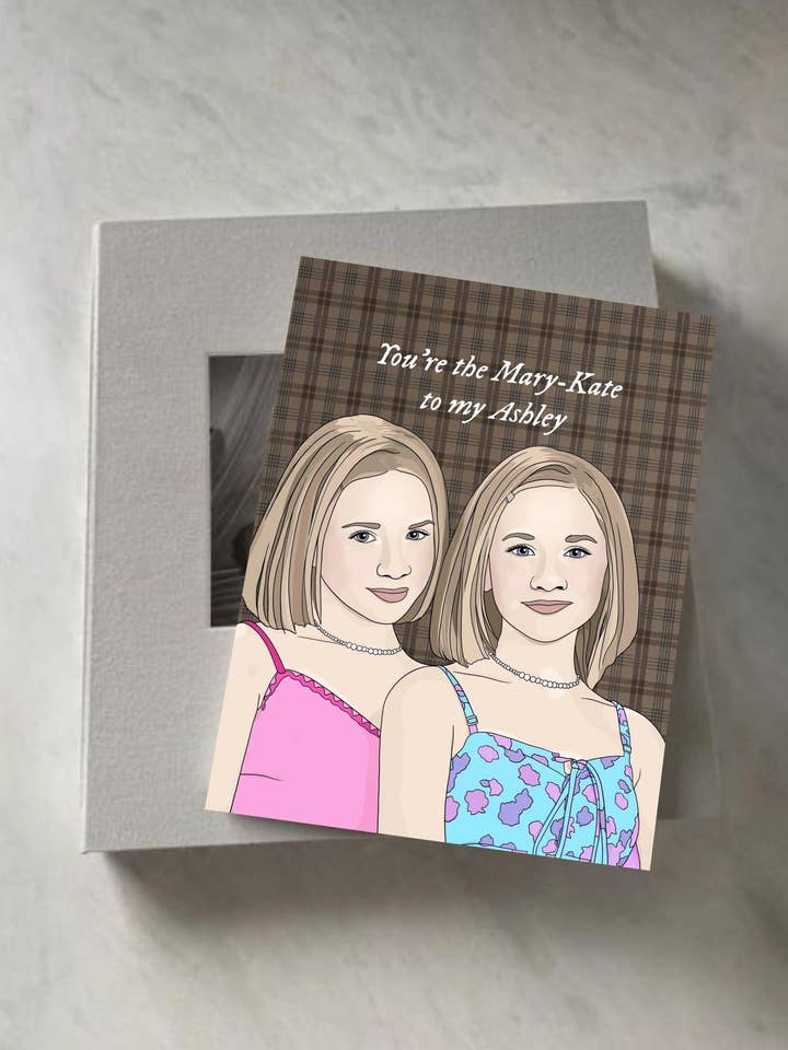 Mary-Kate and Ashley Card for wholesale by Sundae Cards