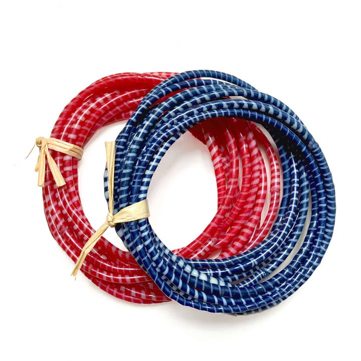 Melokane - Wholesale Bangle bracelet - Pack of 6 sets of 10 waterproof bracelets - 6 colors3