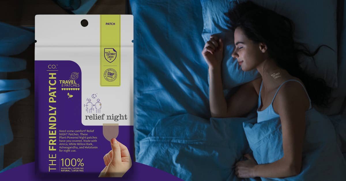 Friendly Patch CO - Wholesale Pain Relief Spray/Cream - Relief Night Pain Patch - Arnica, Melatonin, menthol 8 pack9