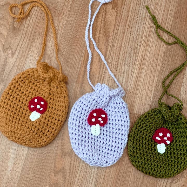 Mushroom Sack Bag for wholesale by Chroknitcles