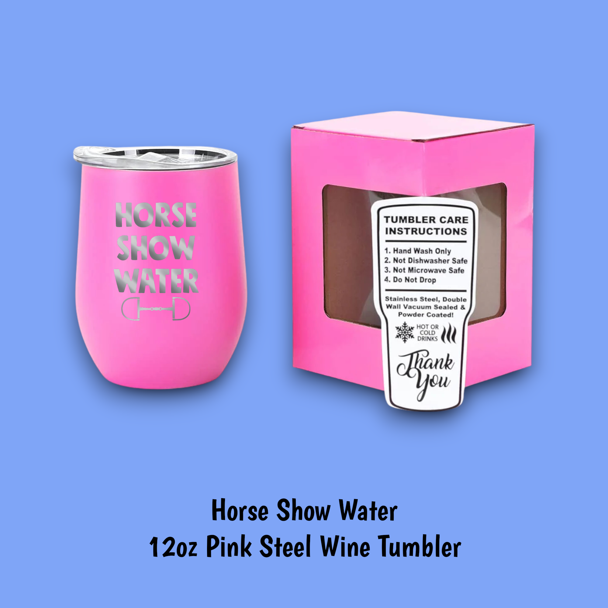 Equine & Design, LLC - Wholesale Insulated Mug/Tumbler - Horse Show Water Steel Wine Tumbler4