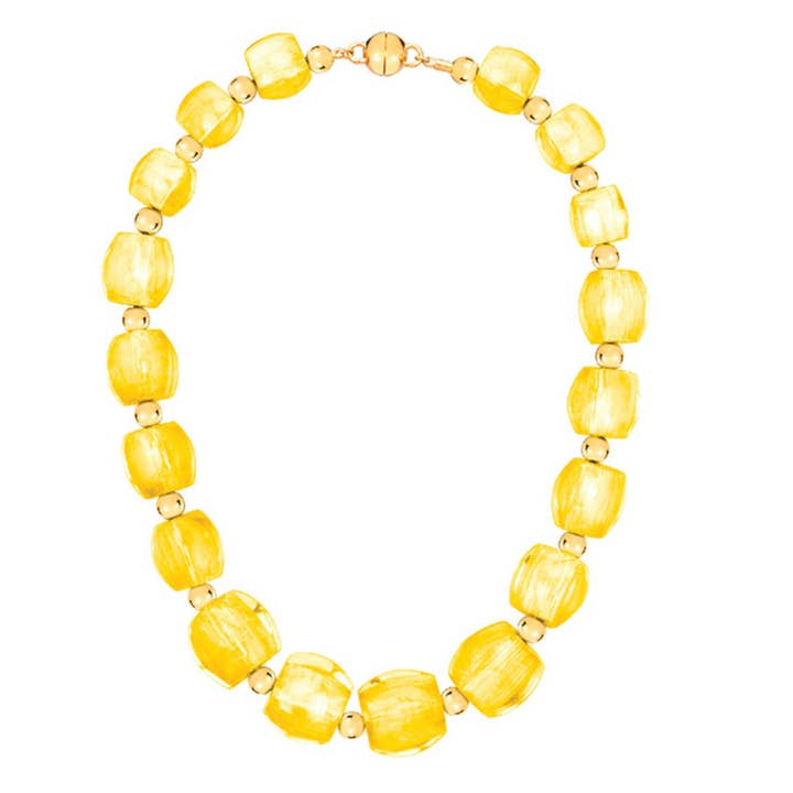Yellow Bead Necklace for wholesale by Gold & Honey