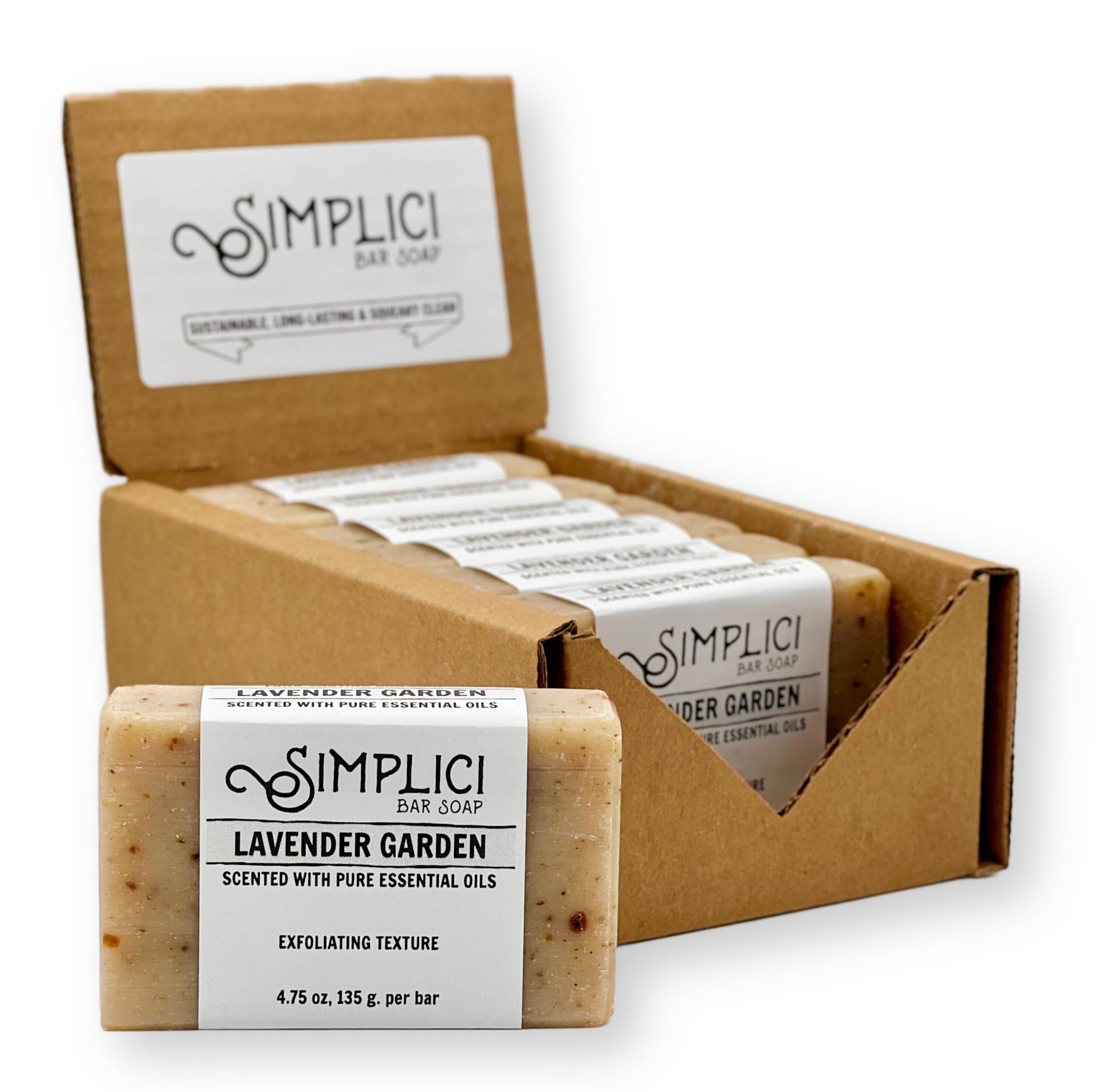 Simplici Soap Factory - Wholesale Bar Soap - SIMPLICI Lavender Garden Natural Bar Soap (w/ essential oil)1