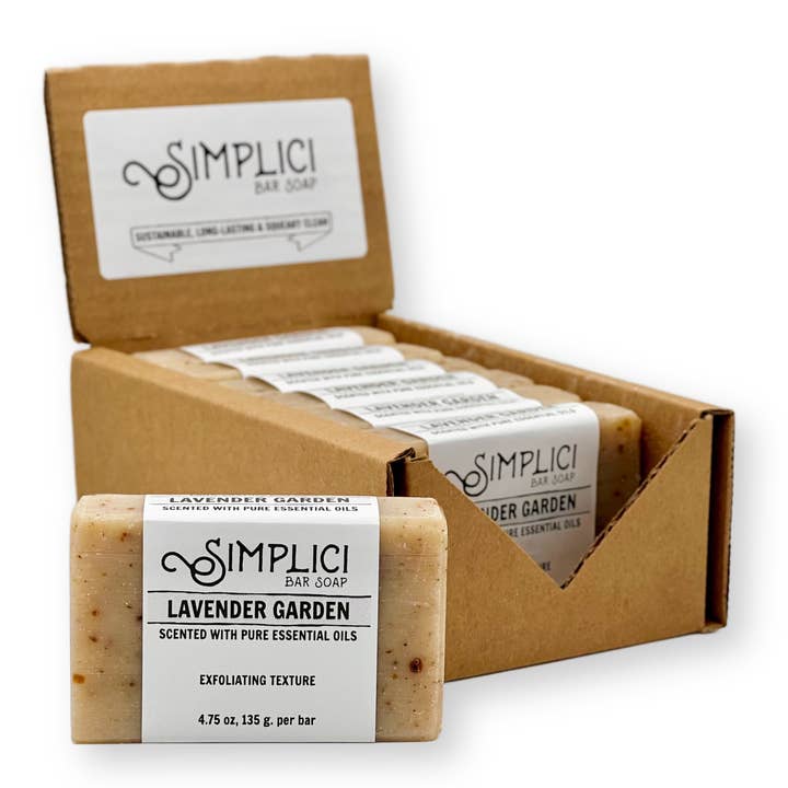 Simplici Soap Factory - Wholesale Bar Soap - SIMPLICI Lavender Garden Natural Bar Soap (w/ essential oil)1