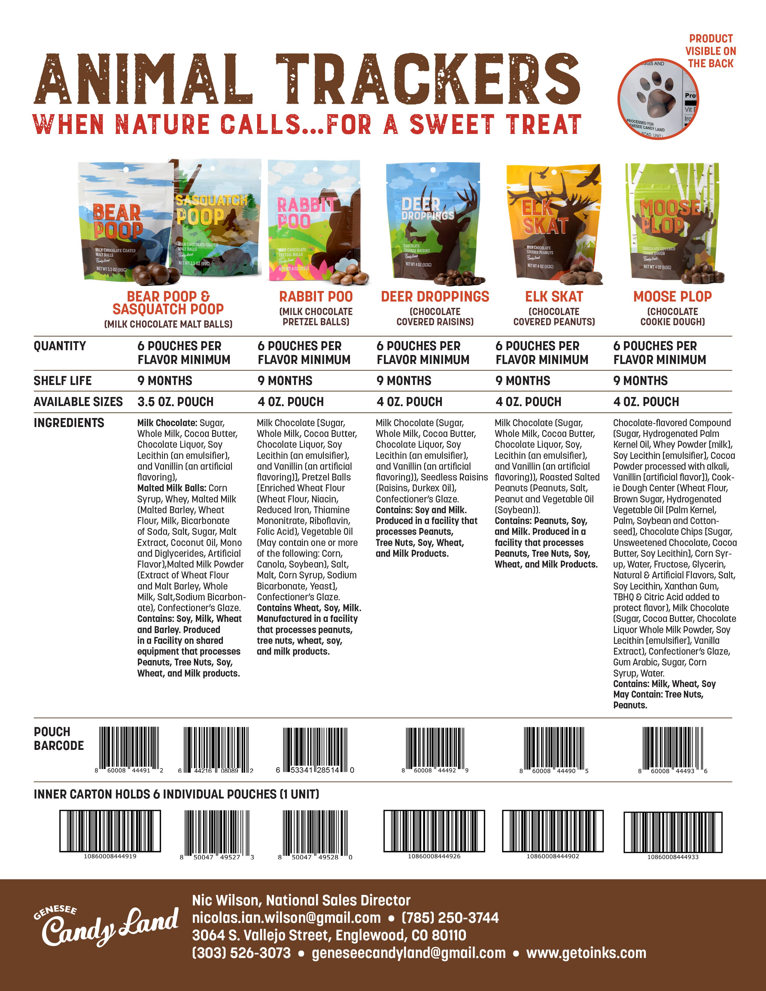 Genesee Candy Land - Wholesale Chocolate Covered Sweets - Elk Skat (chocolate covered peanuts)7