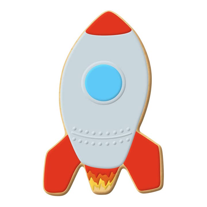CookieCutter.com - Wholesale Cookie Cutter - Rocket Ship Cookie Cutter 4.5 in B1323