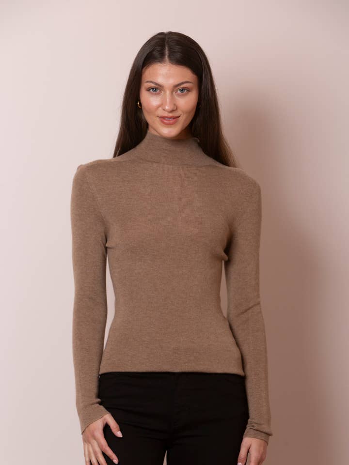 Wool Blended Turtle Neck for wholesale by Jessie Liu Collection