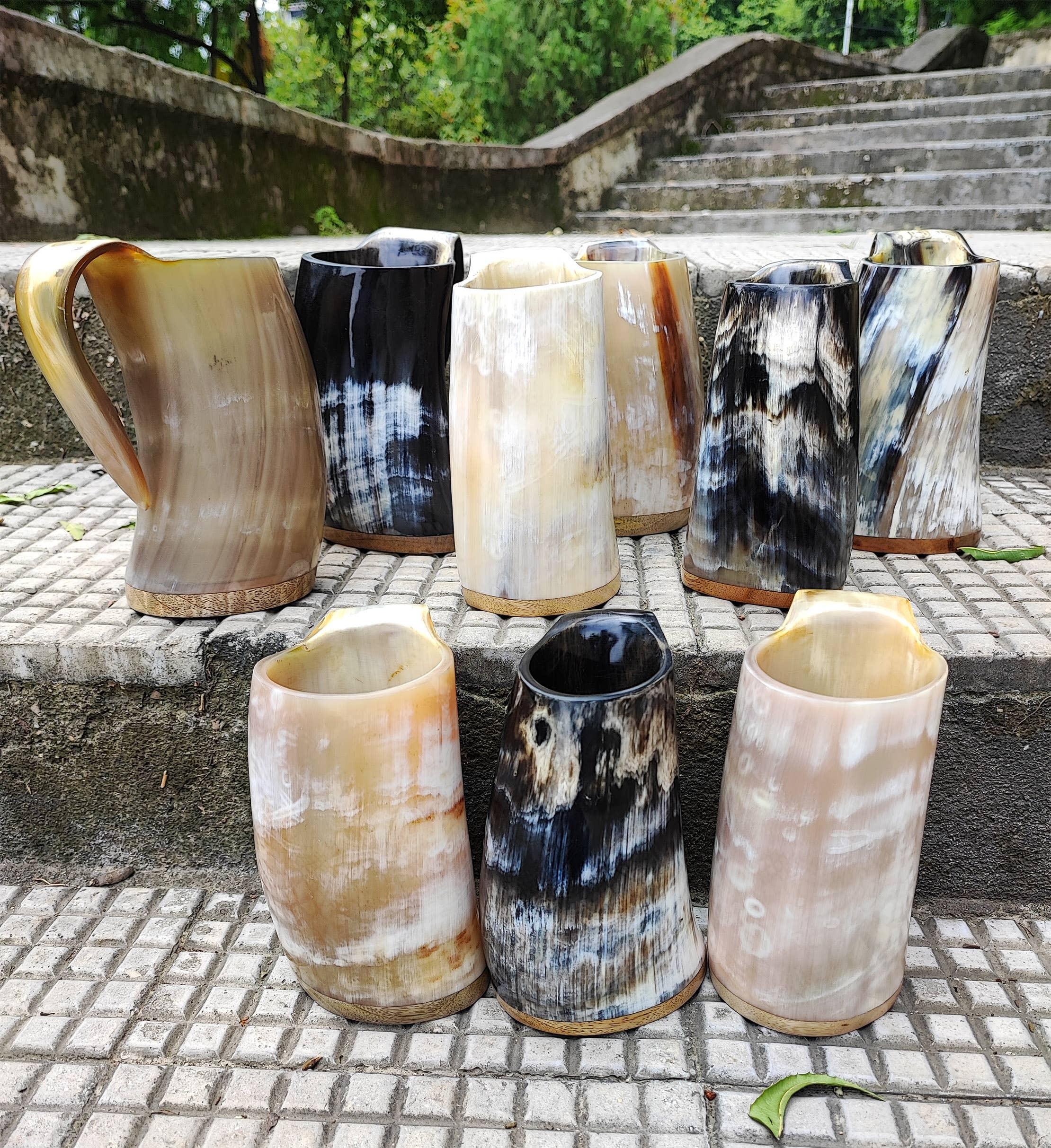 Billion Brothers - Wholesale Drinking Glass/Cup - Viking Horn Mugs Tankards Horn Cups Ale Mead Beer Mugs Large7