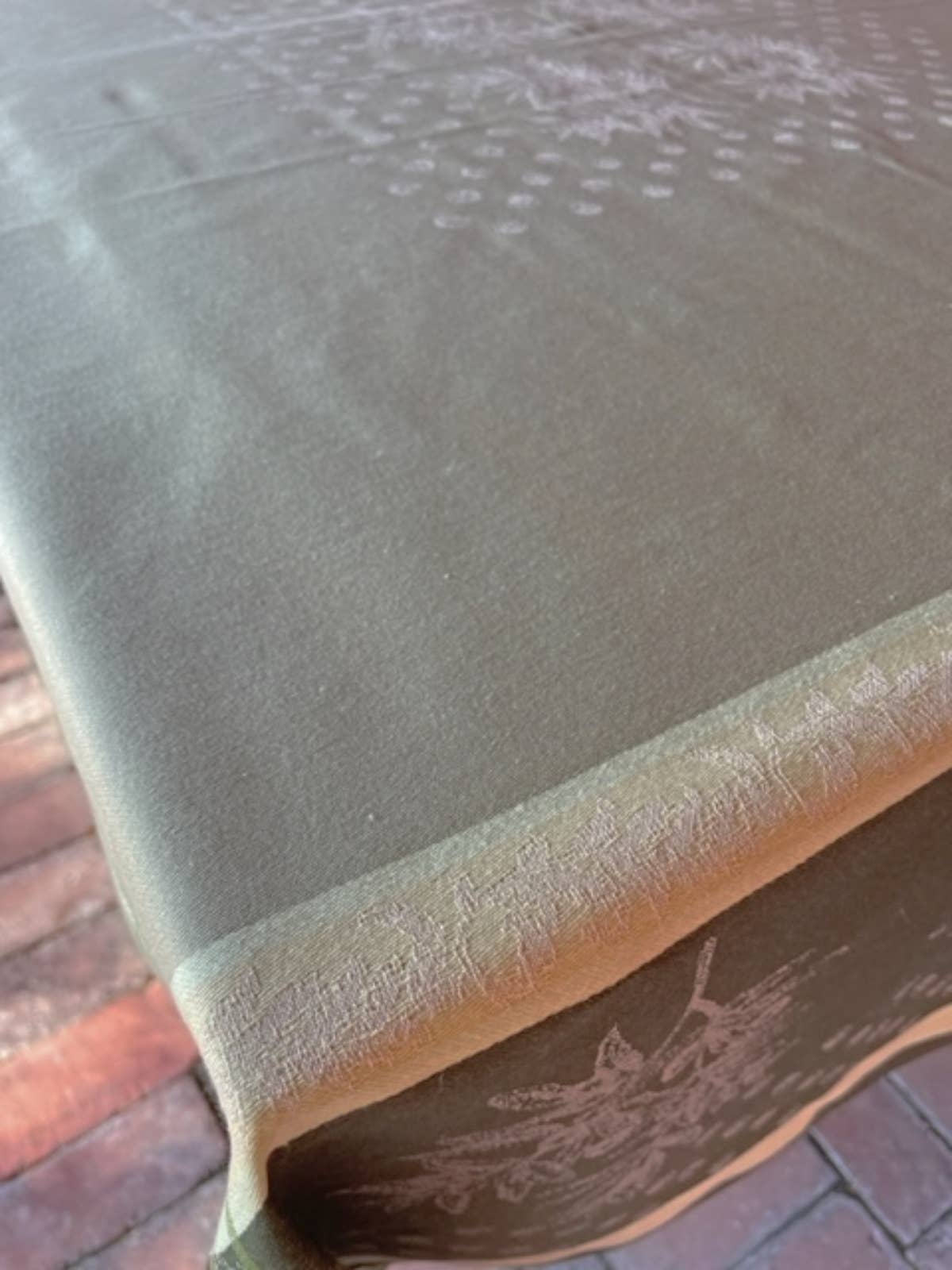 La Maisonnette - Venta al por mayor Manteles - Mantel francés Jacquard Provence Olive1