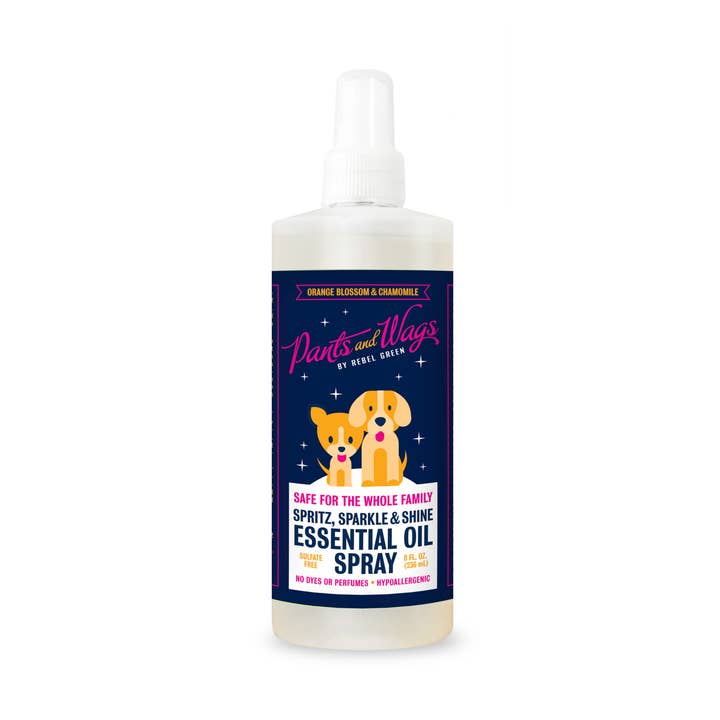 Rebel Green - Wholesale Pet Spray - Cat/Dog - Spritz, Sparkle & Shine Essential Oil Spray-Orange Chamomile