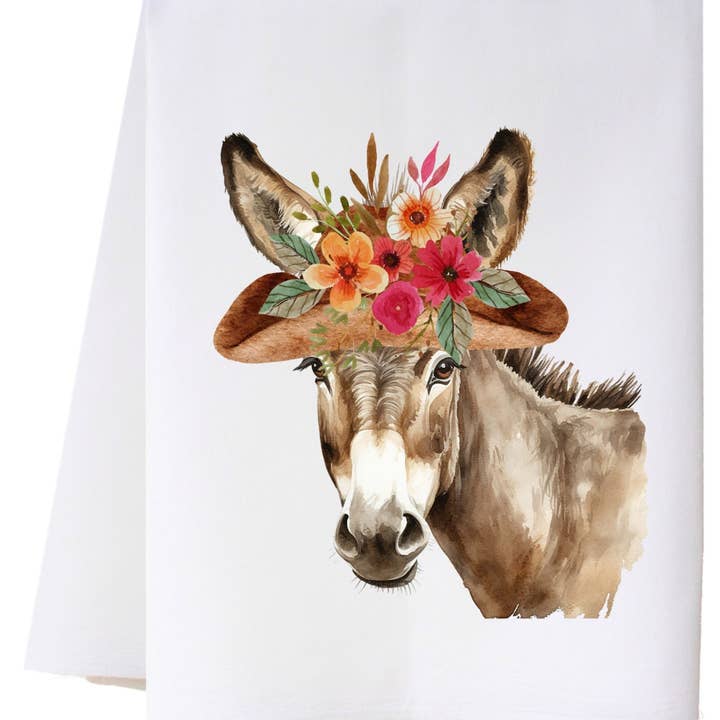 Torchon de cuisine Gertrude l'Âne pour la vente par Cora & Pate