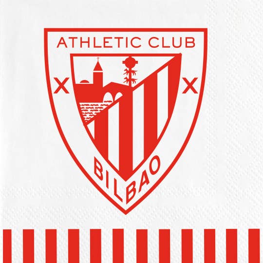 Fiestora - Venta al por mayor Servilletas desechables - 20 Servilleta Athletic de Bilbao