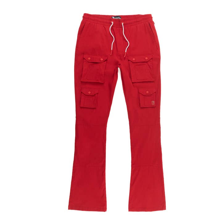 M1633 Colton Nylon Pants - Red for wholesale on Faire