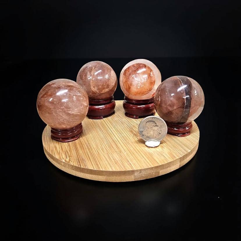 Crystal Deal· Wholesale - Wholesale Spiritual Stone/Crystal - Hematoid (Fire Quartz) Sphere 1