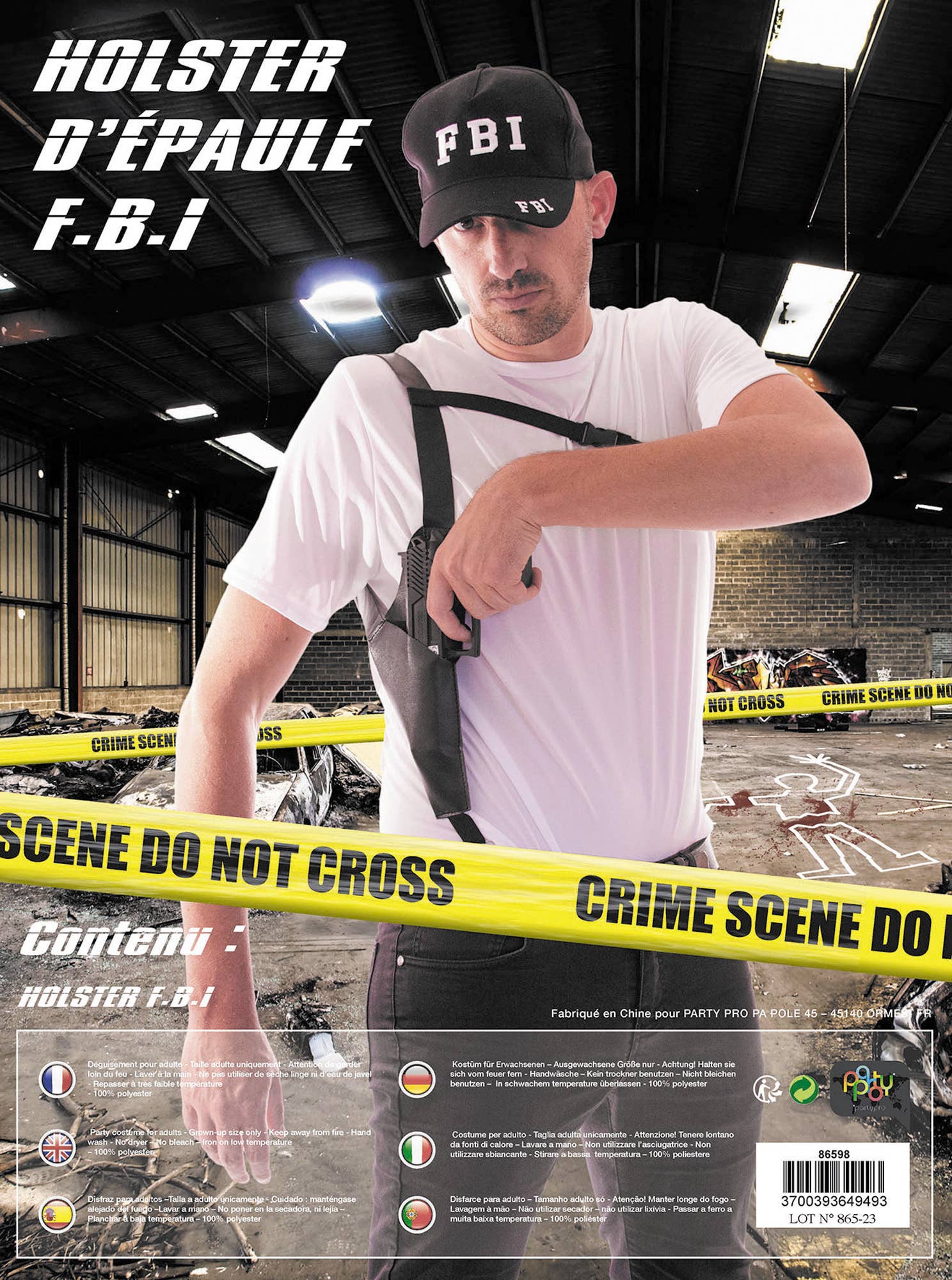 Party Pro - Wholesale Costume - Unisex - F.B.I SHOULDER HOLSTER1