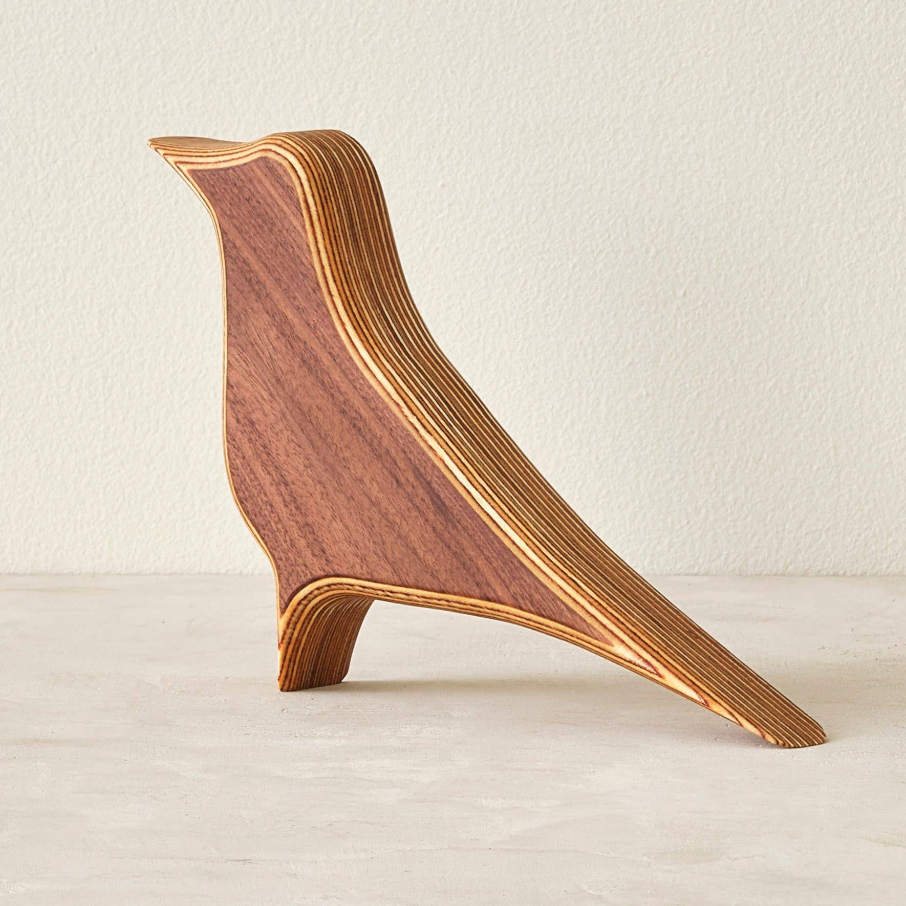 Relic Modern™ | Furniture & Objects - Wholesale Sculpture - Modern Minimalist Walnut and Baltic Birch Robin Sculpture1