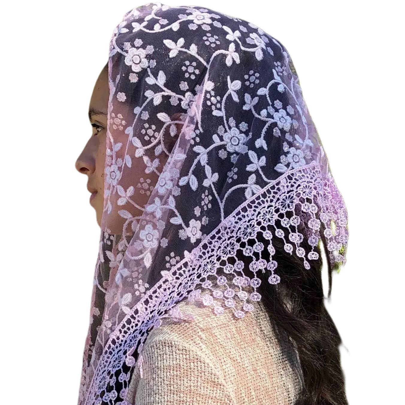 Oremus Mercy – Großhandel Schleier – Damen – Schleier ~ Kirschblüte - ROSA1