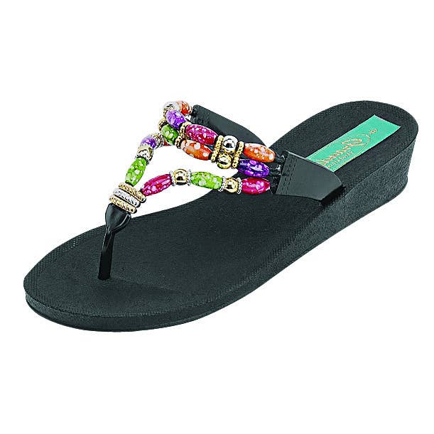 Classic Thong, 5-11, Sort for engroshandel hos Grandco Sandals