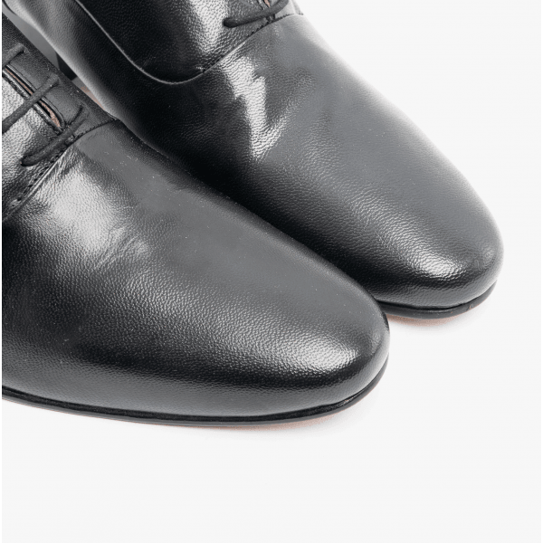 Club Cubano - Vente Richelieus – homme - Chaussures à talons cubains en cuir pour homme TONI Noir2