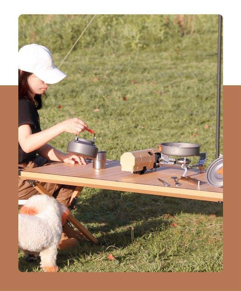 VIGOR - Venta al por mayor Utensilios de barbacoa - Estufa de camping plegable de butano con bolsa de almacenamiento11