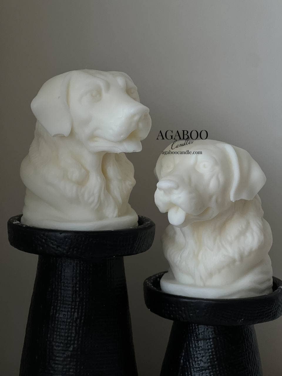 Agaboo Candle - Vente Bougies originales - Jolie bougie en forme de tête de chien 4,5 x 4 po - Animaux8