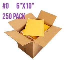6"x10" 250 Pieces LOW PRICE PackWell Bubble Mailers, Recycla for wholesale by Bel Well Corperation