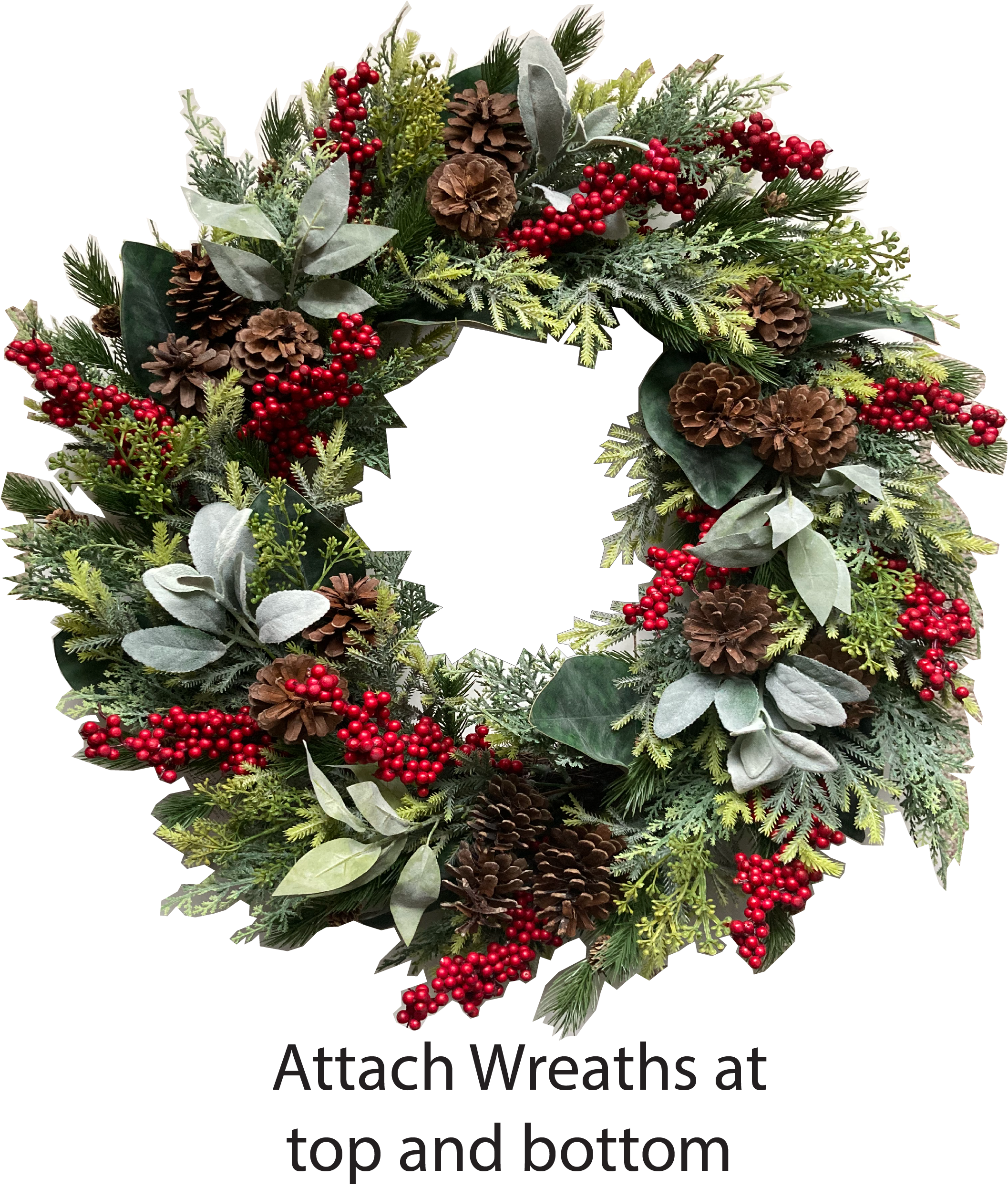 DecoTies - Wholesale Christmas Decoration - DecoTies® 3lb Fasteners for heavy Garlands & Wreaths 10 pack5