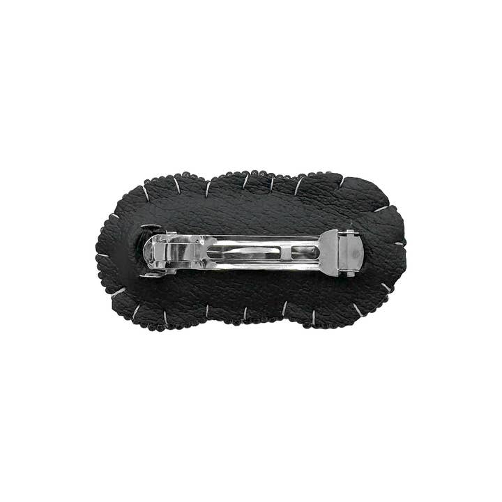 Pichincha - Wholesale Barrette - Women's - Small Beaded 3 Circle Seed Bead Barrette Hair Clip