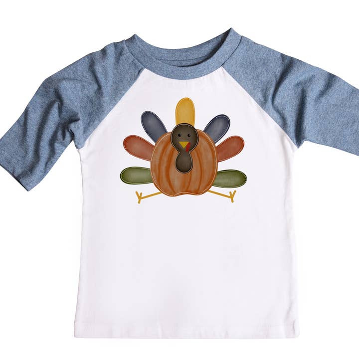 Jumpin' Jaks Tees - Wholesale T-shirt met zeefdruk - Kinderen - Leuk kalkoenshirt voor peuters en jongens voor Thanksgiving-outfit0