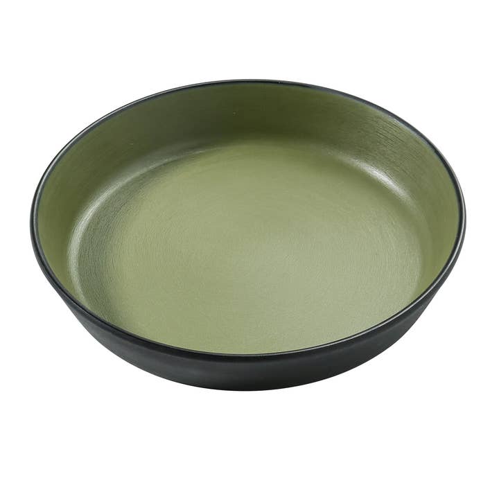 7 1/2"x1 1/2" Deep Dish Birmingham Melamine Green 16 Oz for wholesale by EcoQuality