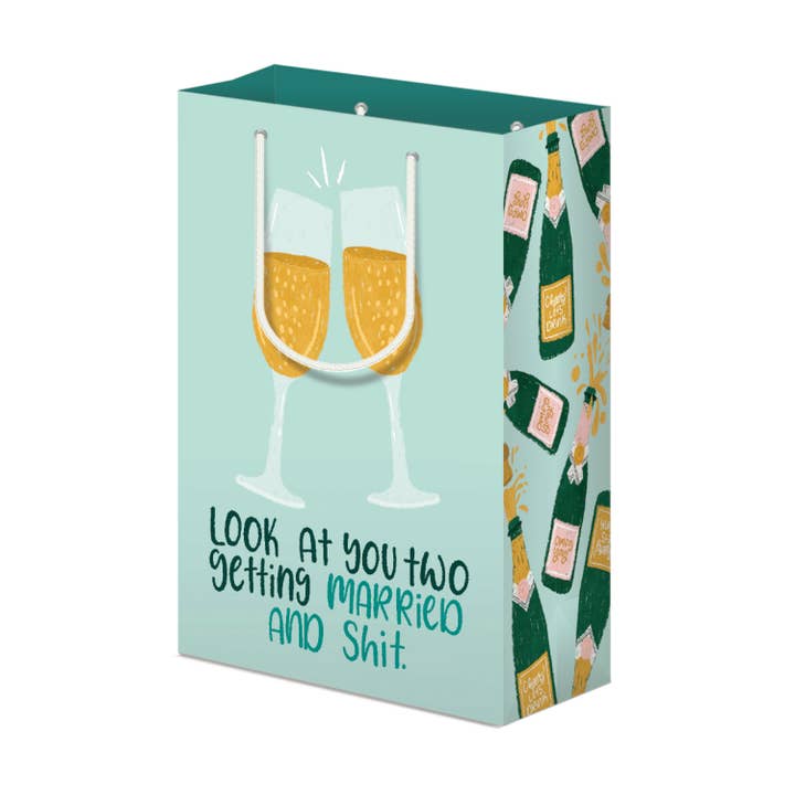 Gift og lort bryllupsgavepose for engroshandel hos Paper Bunny Press